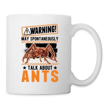 Warning ants ant farm fire ants - Mug - white - Right