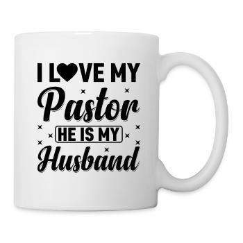 J’aime mon pasteur il est mon mari pasteur - Mug blanc - blanc - Droite
