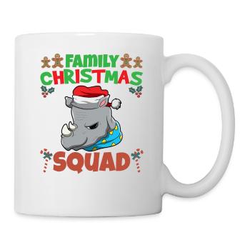 Escouade de Noël familiale Vacances X-Mas - Mug blanc - blanc - Droite