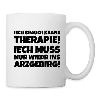 Arzgebirg Therapie - Tasse - Weiß - Rechts