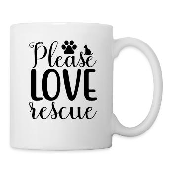 Hunde liebe Rettung - Tasse - Weiß - Rechts