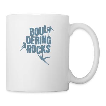 Bouldering Rocks Bouldering Climbing Hobby - Mug - white - Right