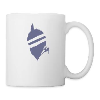 Bouldering Gebirge Hobby Klettern Kraft - Tasse - Weiß - Rechts