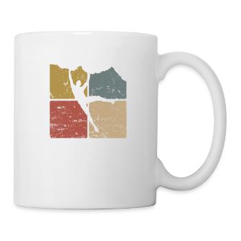 Klettern Bouldern Hobby Fitness Sport - Tasse - Weiß - Rechts