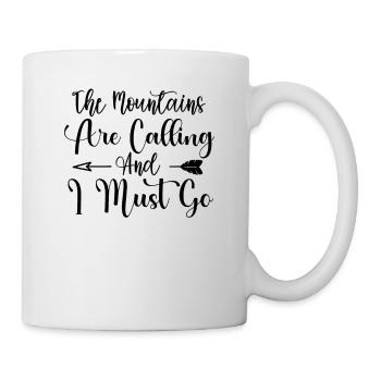 Les montagnes appellent chemise de randonnée - Mug blanc - blanc - Droite