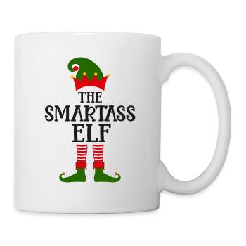 The clever shit elf Ugly Christmas - Mug - white - Right