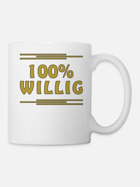 100% WILLIG - Tasse - Weiß