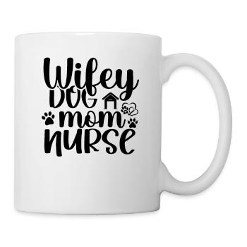 Ehefrau Mutter Hundeliebhaberin - Tasse - Weiß - Rechts