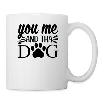Toi moi et les chiens - Mug blanc - blanc - Droite