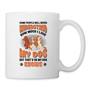 J’adore mon chien, Cocker Spaniel. - Mug blanc - blanc - Droite