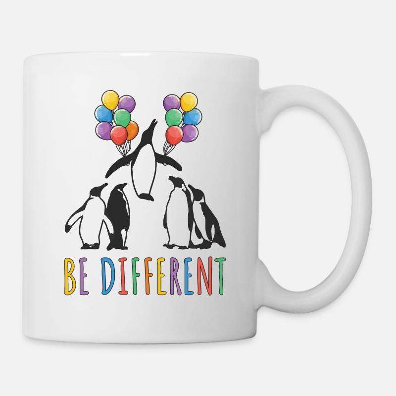 Penguin Be Different Motivation Creative People - Mug - white