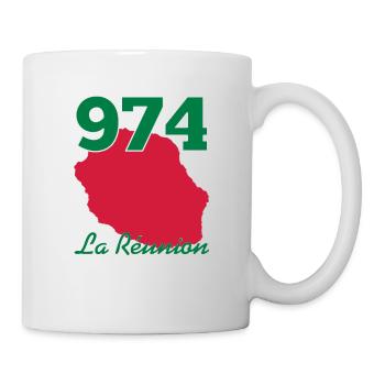 Réunion / 974 / Réunionnais / Réunionnaise - Mug blanc - blanc - Droite