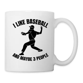 Baseballliebhaber Baseball Baseballspiel Geschenk - Tasse - Weiß - Rechts