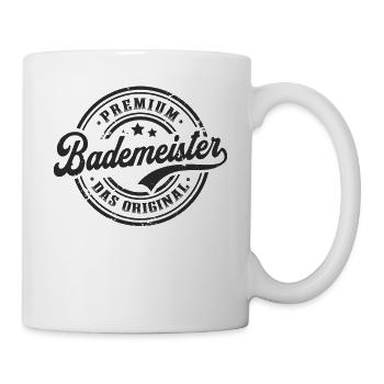 Bademeister Original Lustiges Rettungsschwimmer - Tasse - Weiß - Rechts