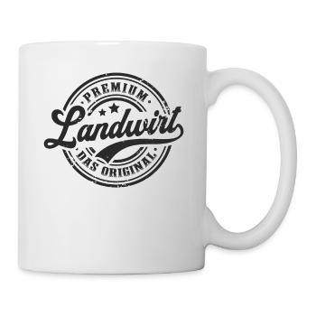 Landwirt Original Bauernhof Lustiges Bauer - Tasse - Weiß - Rechts