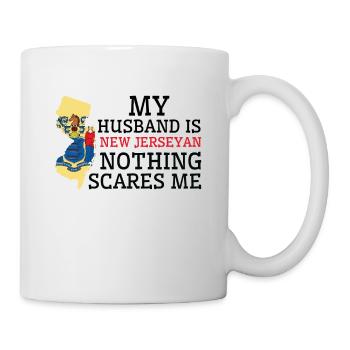 Nothing Scares Me New Jerseyan Husband New Jersey - Mug - white - Right