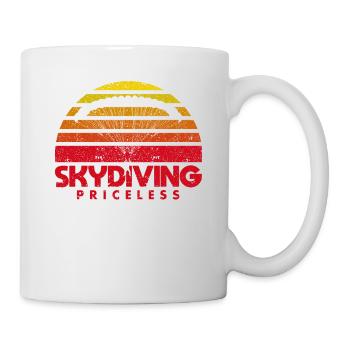 Drôle de parachutisme Fallschirmspringen Skydive Fall - Mug blanc - blanc - Droite