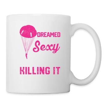 I never dreamed of a sexy parachute - Mug - white - Right