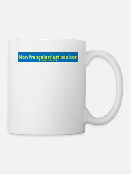 Französisch - Tasse - Weiß