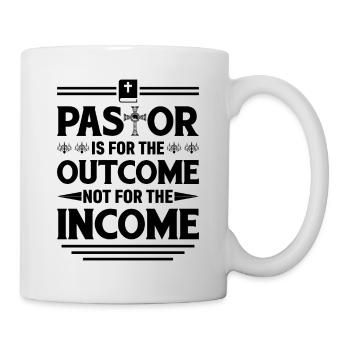 Le pasteur est là pour le résultat, pas pour le - Mug blanc - blanc - Droite