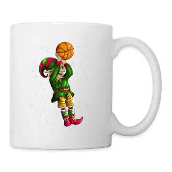 Basketball Christmas team plays basketball gift - Mug - white - Right