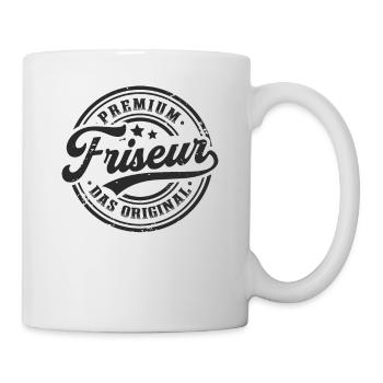 Friseur Original Frisör Friseursalon Friseurin - Tasse - Weiß - Rechts