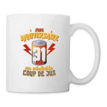 Cadeau Homme électricien anniversaire 31 ans - Mug blanc - blanc - Droite