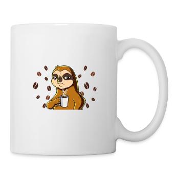 Ich Hatte Nachtschicht Kaffee Faultier - Tasse - Weiß - Rechts