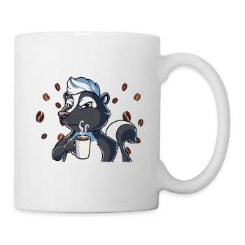 Fass mein Kaffee an und ich klatsch dich Kaffee - Tasse - Weiß - Rechts