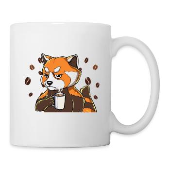 Fass mein Kaffee an und ich klatsch dich Kaffee - Tasse - Weiß - Rechts