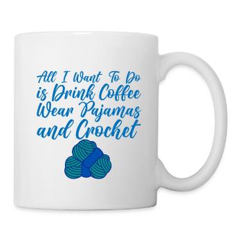 Tout ce que je veux, c’est boire du café 4 - Mug blanc - blanc - Droite