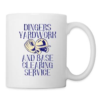 Service de débroussage et de déblaiement de base Dingers 3 - Mug blanc - blanc - Droite