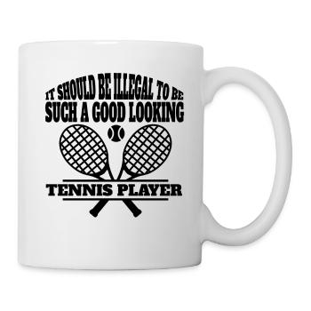 Joueur de tennis Club de tennis Raquette de tennis Tennis - Mug blanc - blanc - Droite