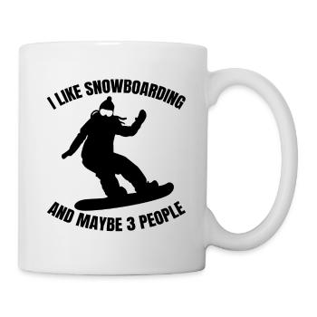 Snowboarder Snowboard Winter Sports Quote - Mug - white - Right