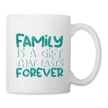 La famille est un cadeau qui dure pour toujours 3 - Mug blanc - blanc - Droite