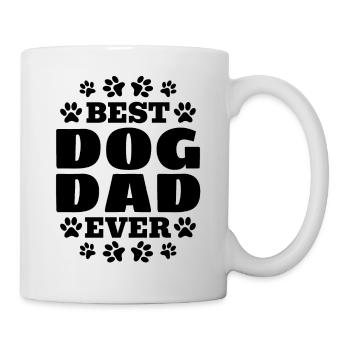 Best Dog Dad Ever - Pet Dog Owner Cute Dog Lover D - Tasse - Weiß - Rechts