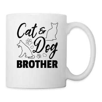 Cute Cat & Dog Sister Cat Sister Dog Lover - Cat & - Tasse - Weiß - Rechts