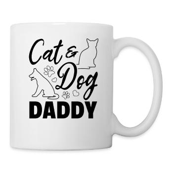 Dog Cat Daddy Dog Daddy Dog Lover - Cat & Dog Dadd - Mug - white - Right