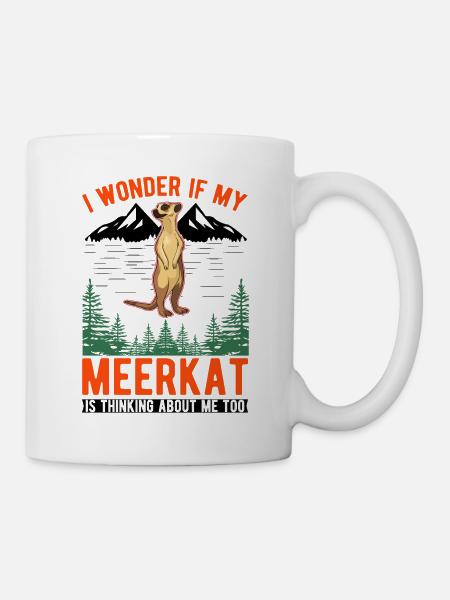 Erdmännchen Surikat Meerkat - Tasse - Weiß