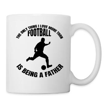 Joueur de football Football père père entraîneur de football - Mug blanc - blanc - Droite
