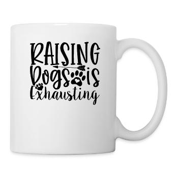 Dog training is exhausting - Mug - white - Right