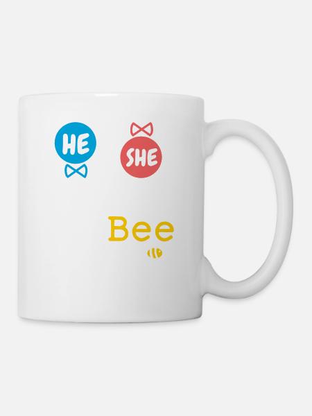 He or She Grandpop To Bee Gender Reveal Family - Tasse - Weiß