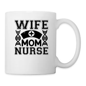 Wife Mom Nurse - Mug - white - Right