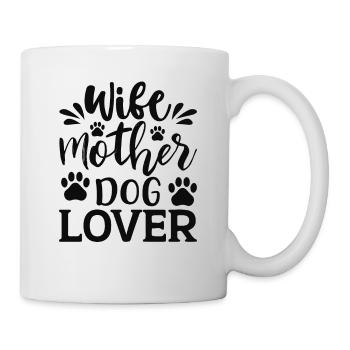 Femme Mère Chien amoureux - Mug blanc - blanc - Droite
