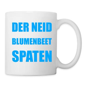 Neid Blumenbeet Spaten - Tasse - Weiß - Rechts