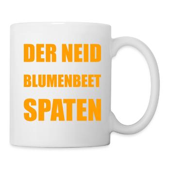 Neid Blumenbeet Spaten - Tasse - Weiß - Rechts