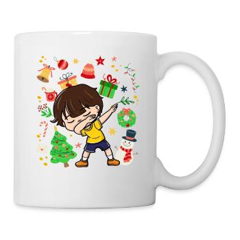 Dab Young Child Christmas Tree Decorations Xmas - Mug - white - Right