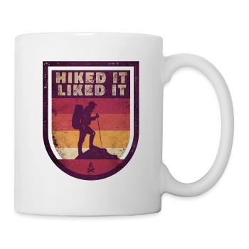 Outdoor Hiked It Liked It Hiker Hiking - Mug - white - Right