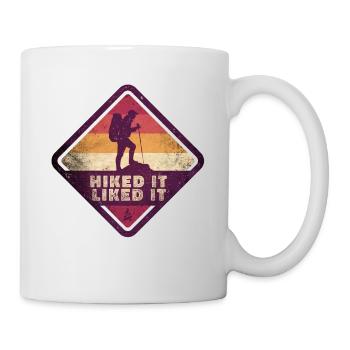 Outdoor Hiked It Liked It Hiker Hiking - Mug - white - Right