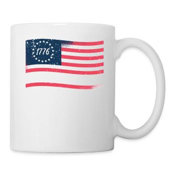1776 Wir Das Volk Patriotisch Amerikanischer - Tasse - Weiß - Rechts